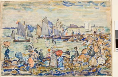 Le Port, St. Malo, Bretagne, 1909